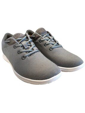 Merinos Women's Lightweight Wool Gray Lace-Up Sneakers with Soft Cushioned Soles